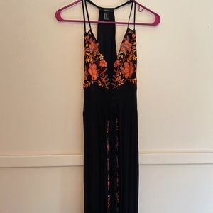 Forever 21 Embroidered Maxi Dress